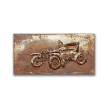 Vintage Large Tractor 3D Painting on Iron